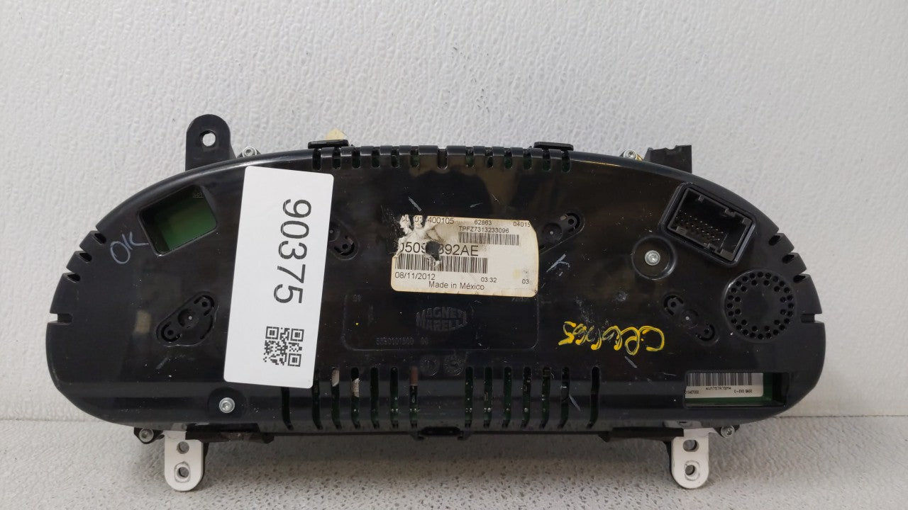 2013 Dodge Dart Instrument Cluster Speedometer Gauges P/N:05091892AE 05091892AC Fits OEM Used Auto Parts - Oemusedautoparts1