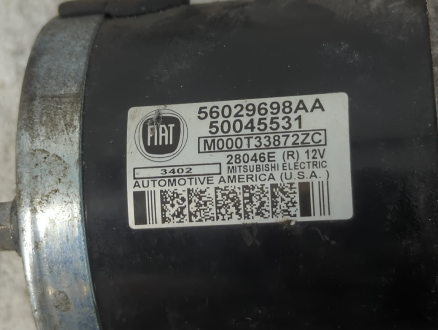 2013-2016 Dodge Dart Car Starter Motor Solenoid OEM P/N:56029698AA Fits Fits 2013 2014 2015 2016 OEM Used Auto Parts - Oemus