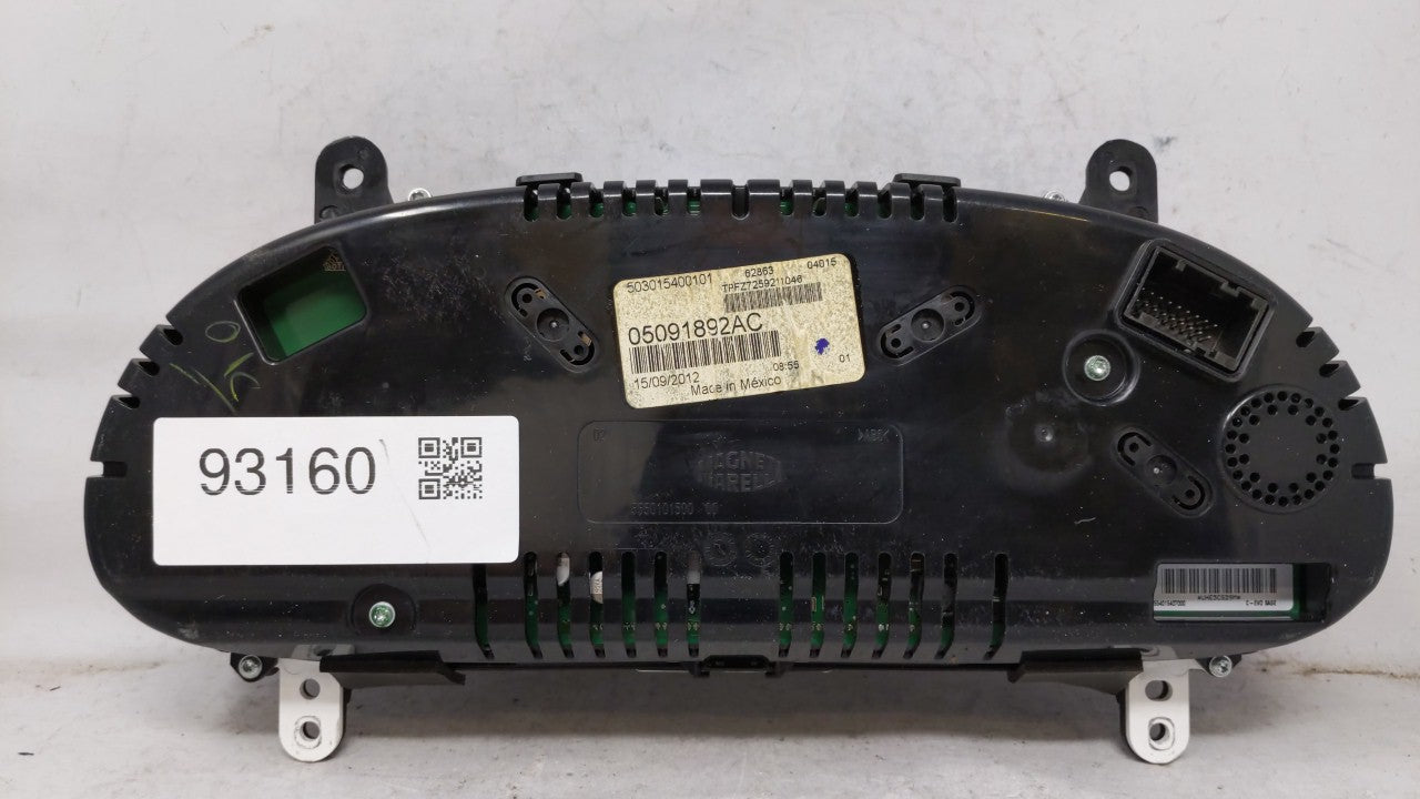2013 Dodge Dart Instrument Cluster Speedometer Gauges P/N:05091892AE 05091892AC Fits OEM Used Auto Parts - Oemusedautoparts1