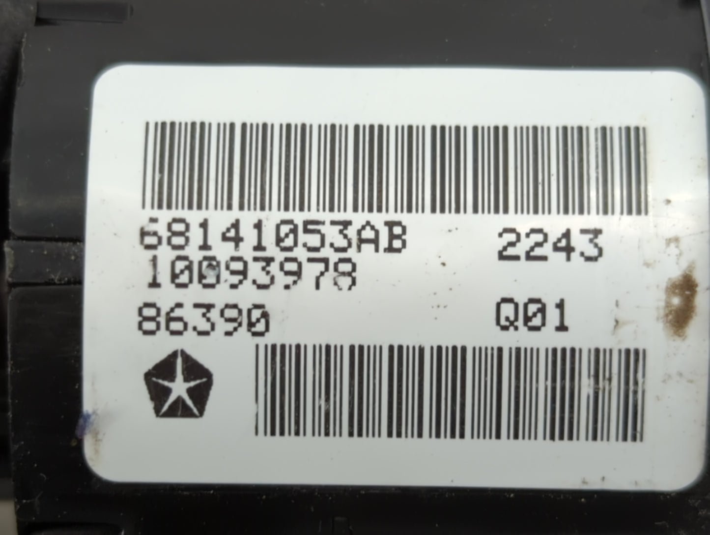 2013 Dodge Dart Headlight Head Light Switch Lamp Control 68141053ab - Oemusedautoparts1.com
