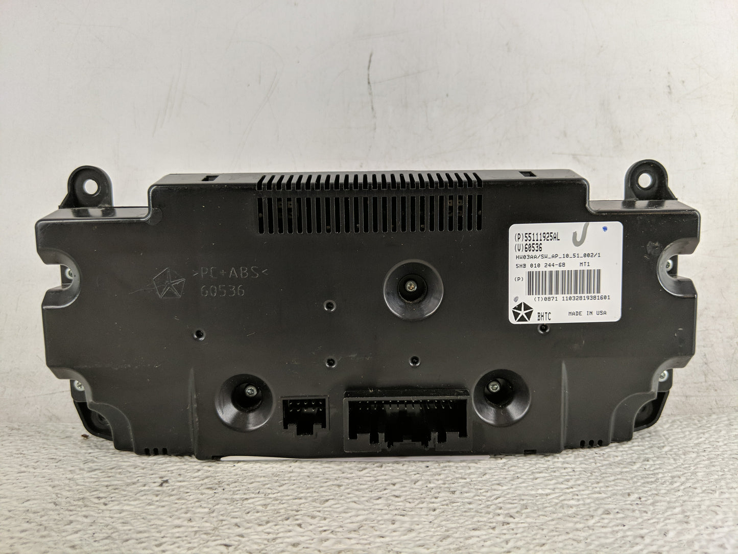 2011-2013 Dodge Durango Climate Control Module Temperature AC/Heater Replacement P/N:55111925AL Fits Fits 2011 2012 2013 OEM
