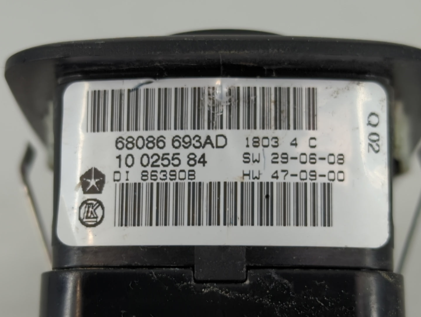 2011-2013 Dodge Durango Master Power Window Switch Replacement Driver Side Left P/N:10 0255 84 68086 693AD Fits OEM Used Aut