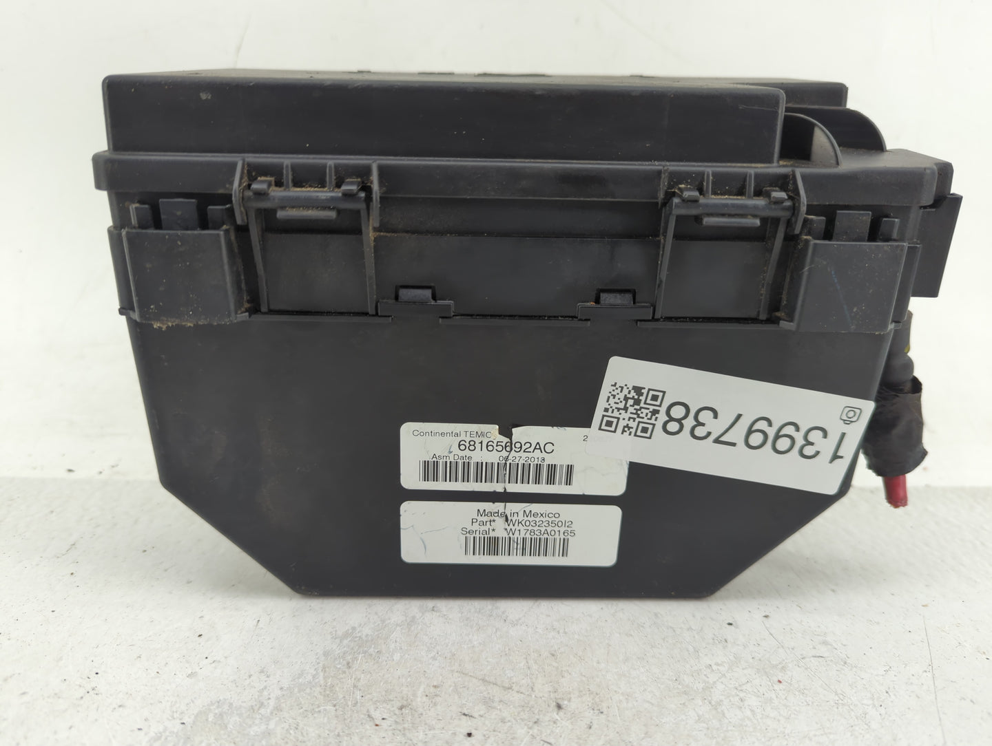 2013-2013 Dodge Durango Fusebox Fuse Box Relay Module Tipm 68165692ac - Oemusedautoparts1.com