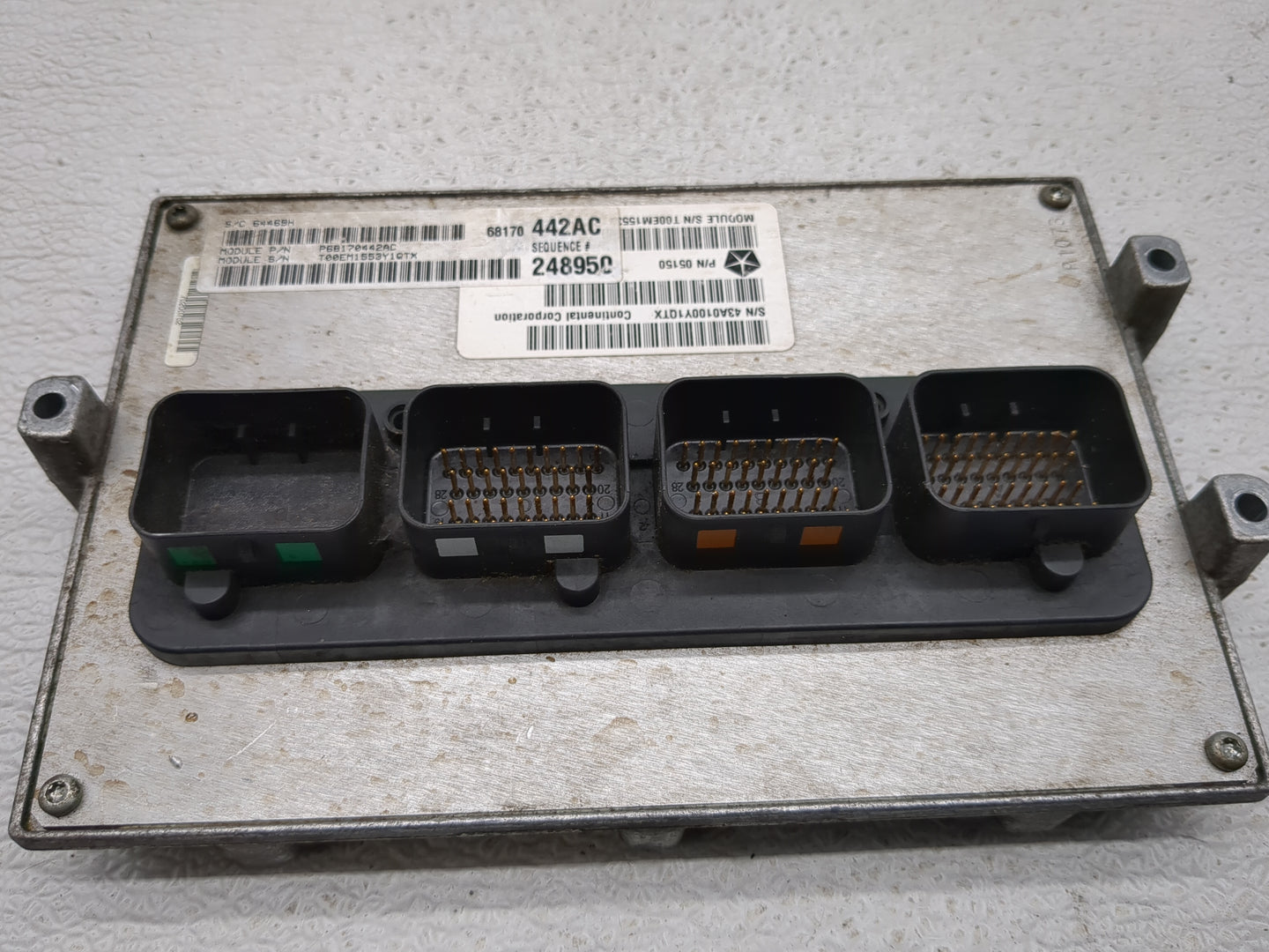 2012-2013 Dodge Durango PCM Engine Control Computer ECU ECM PCU OEM P/N:68170442AC P68170442AC, T00EM1553Y1QTX Fits Fits 201
