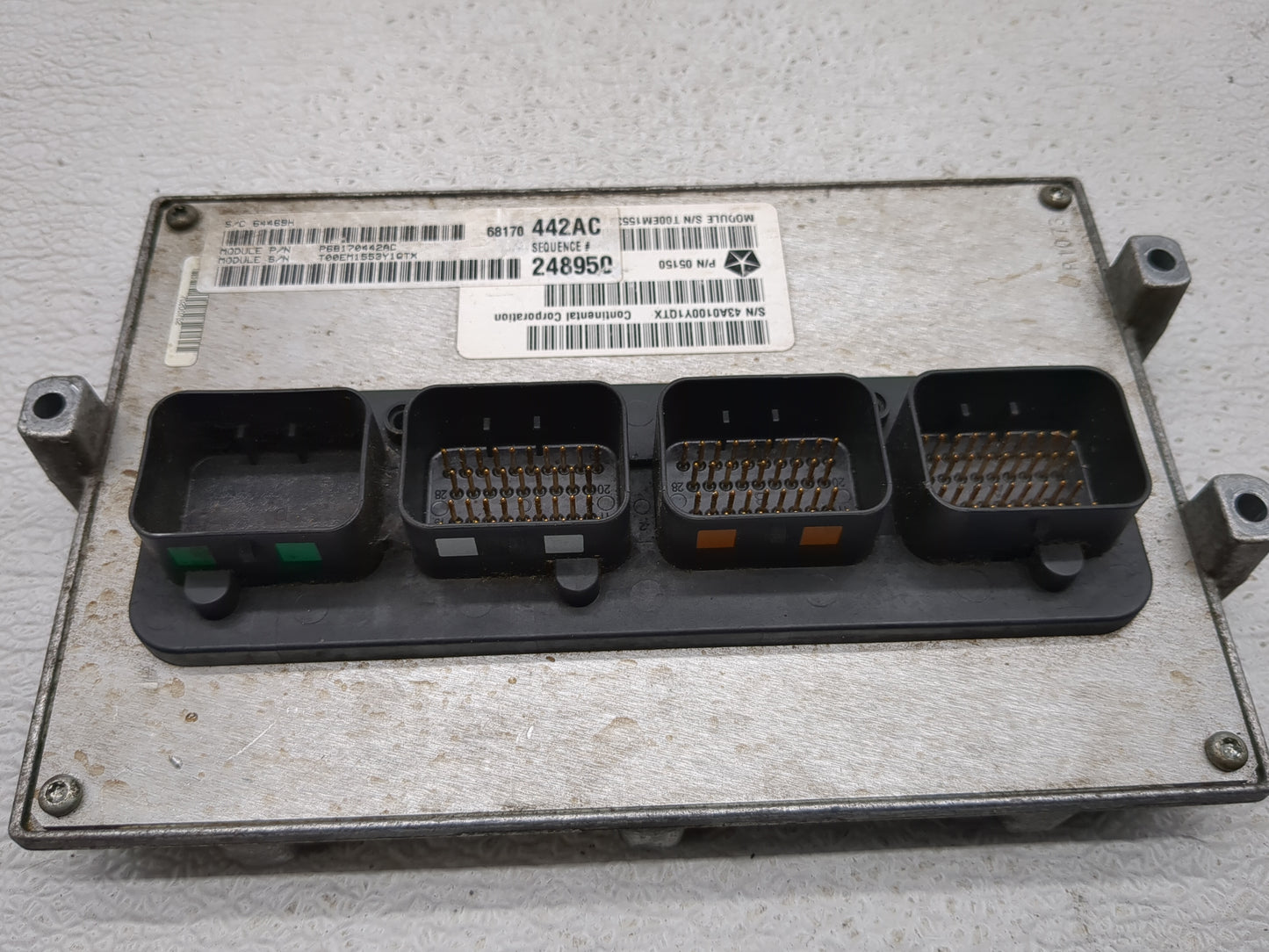 2012-2013 Dodge Durango PCM Engine Control Computer ECU ECM PCU OEM P/N:68170442AC P68170442AC, T00EM1553Y1QTX Fits Fits 201