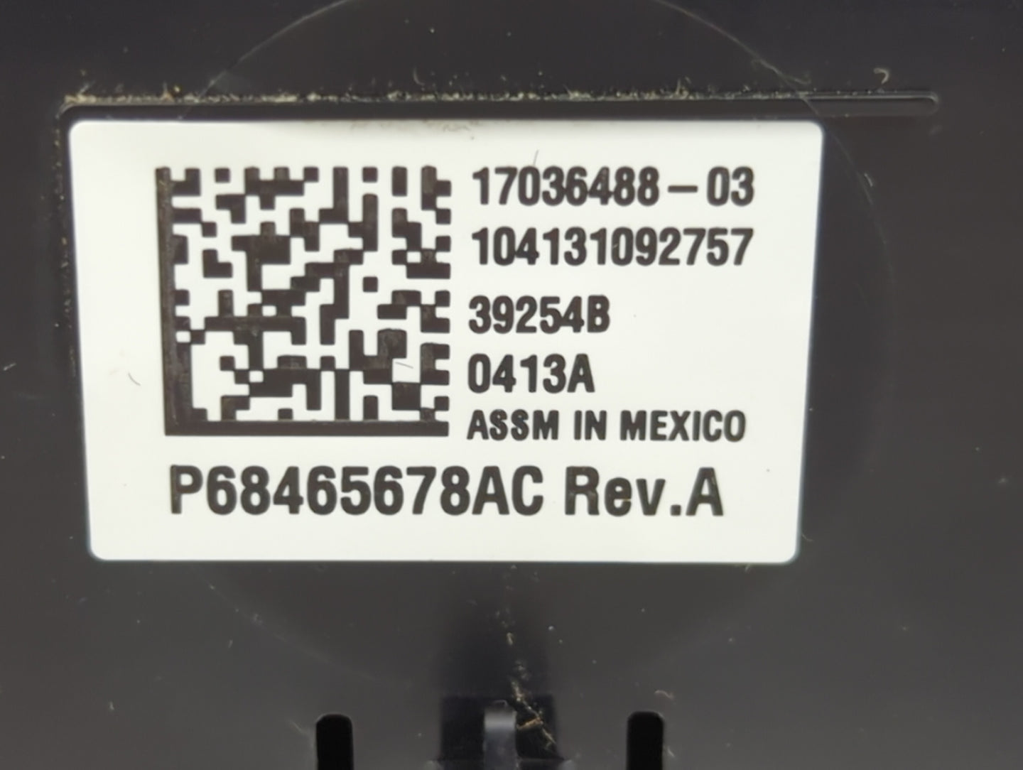2013 Dodge Durango Climate Control Module Temperature AC/Heater Replacement P/N:P68465678AC 17036488-03 Fits OEM Used Auto P