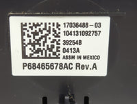 2013 Dodge Durango Climate Control Module Temperature AC/Heater Replacement P/N:P68465678AC 17036488-03 Fits OEM Used Auto P