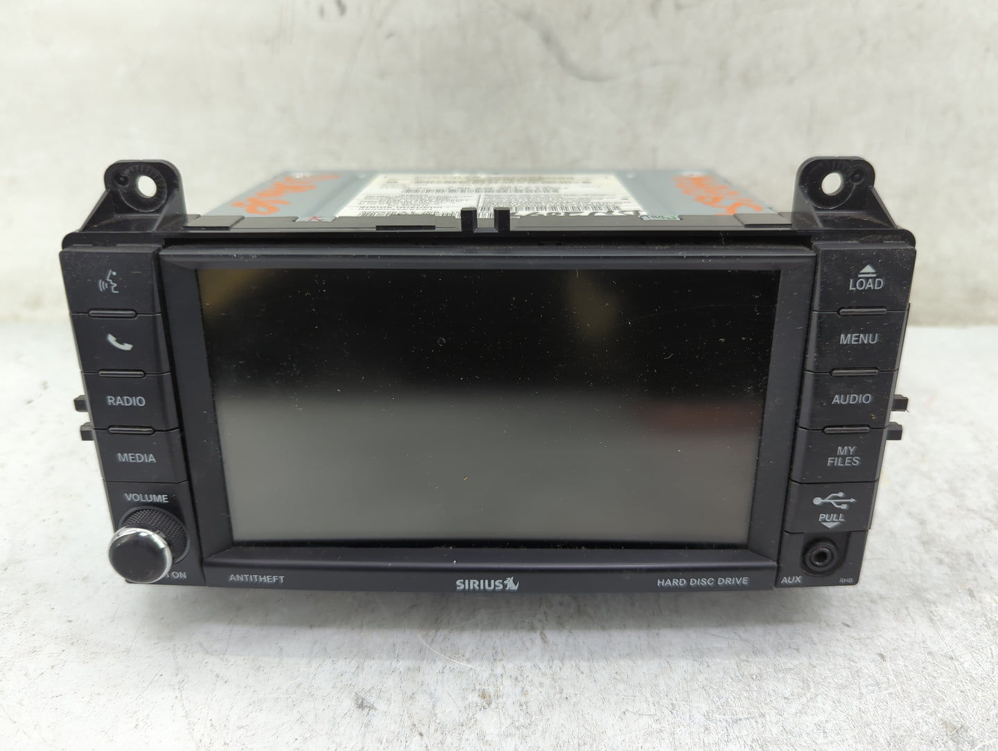 2012-2013 Dodge Durango Radio AM FM Cd Player Receiver Replacement P/N:P05091344AE Fits Fits 2012 2013 OEM Used Auto Parts -
