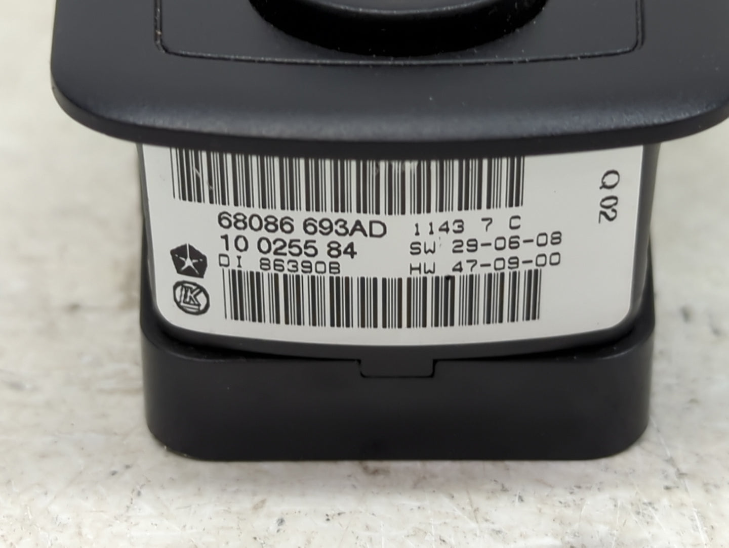 2011-2013 Dodge Durango Master Power Window Switch Replacement Driver Side Left P/N:68086693AD 1002558 Fits Fits 2011 2012 2