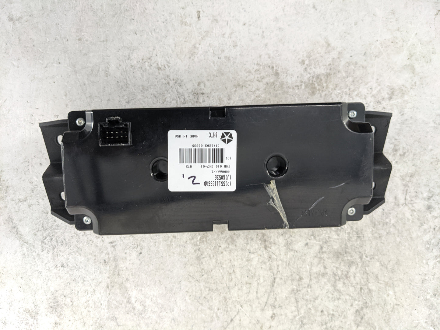 2011-2013 Dodge Durango Climate Control Module Temperature AC/Heater Replacement P/N:55111866AD 68536 Fits Fits 2011 2012 20