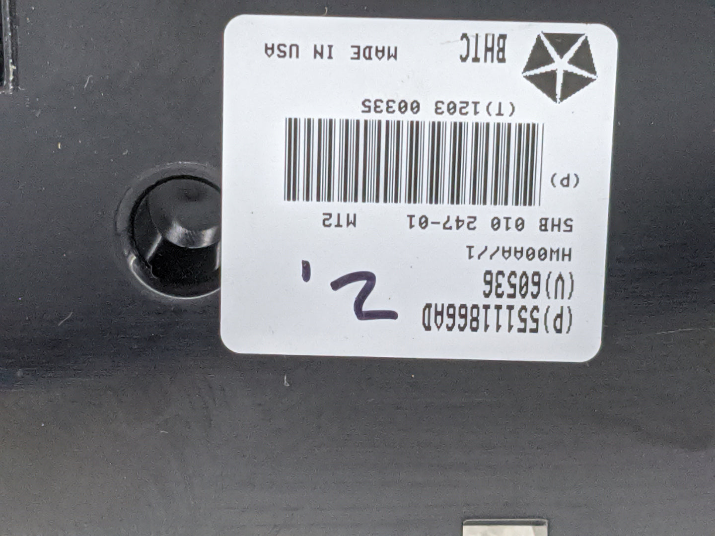 2011-2013 Dodge Durango Climate Control Module Temperature AC/Heater Replacement P/N:55111866AD 68536 Fits Fits 2011 2012 20