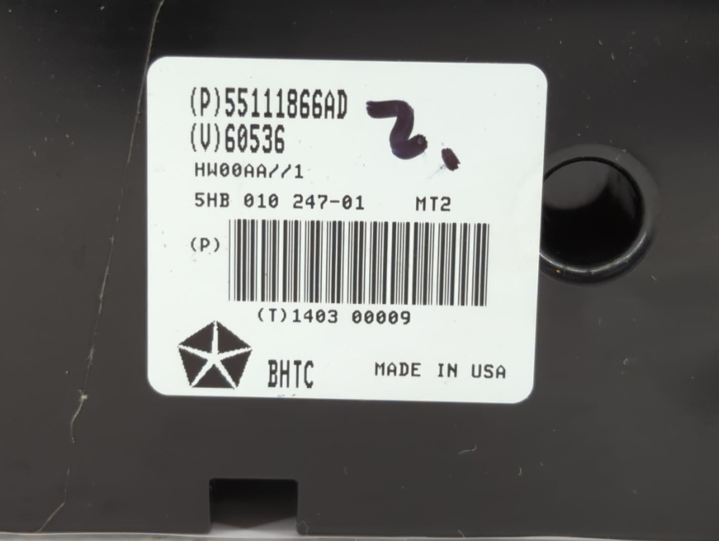 2011-2013 Dodge Durango Climate Control Module Temperature AC/Heater Replacement P/N:55111866AC 68089124AC Fits OEM Used Aut