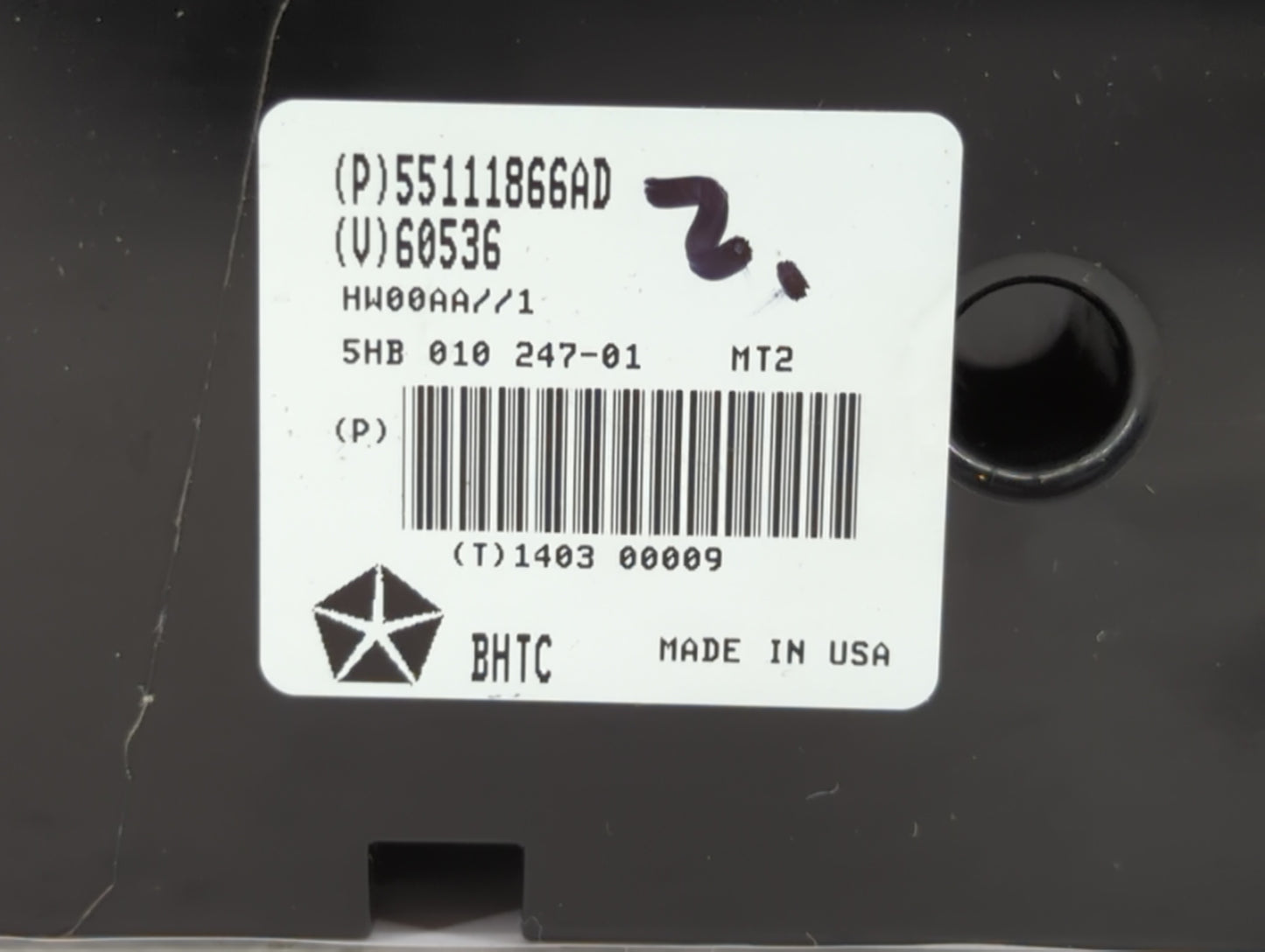 2011-2013 Dodge Durango Climate Control Module Temperature AC/Heater Replacement P/N:55111866AC 68089124AC Fits OEM Used Aut