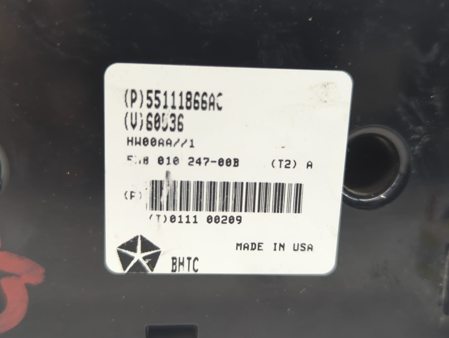 2011-2013 Dodge Durango Climate Control Module Temperature AC/Heater Replacement P/N:55111866AC 68089124AC Fits OEM Used Aut