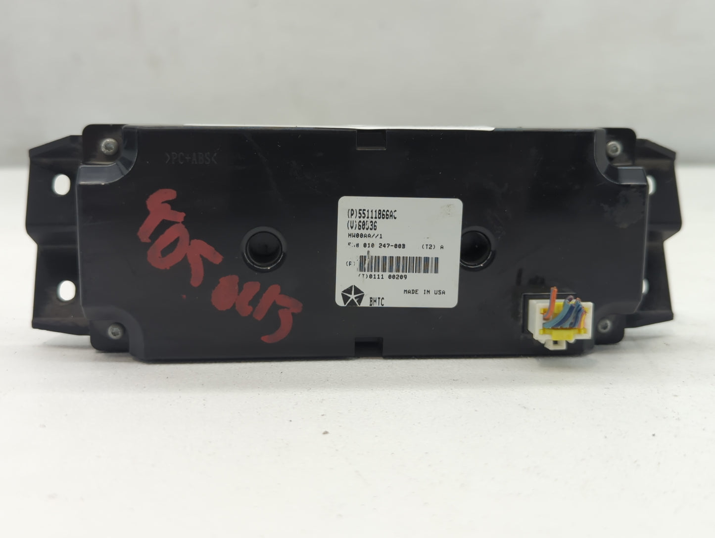2011-2013 Dodge Durango Climate Control Module Temperature AC/Heater Replacement P/N:55111866AC 68089124AC Fits OEM Used Aut