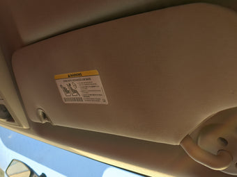 compare product 2011-2020 Dodge Grand Caravan Sun Visor Shade Replacement Passenger Right Mirror Fits OEM Used Auto Parts