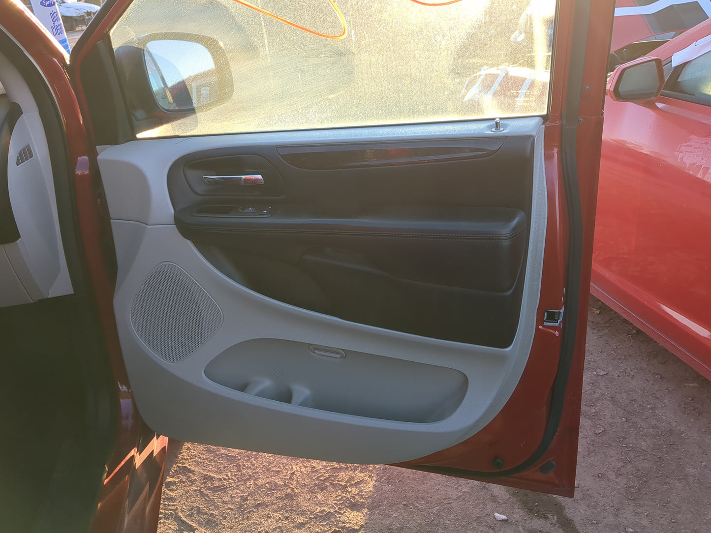 2013 Dodge Grand Caravan Front Right Passenger Interior Door Panel Trim - Oemusedautoparts1.com