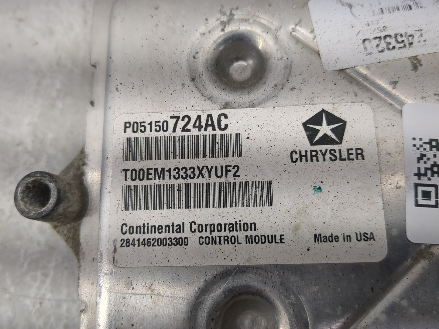 2013 Dodge Grand Caravan PCM Engine Control Computer ECU ECM PCU OEM P/N:P05150724AC T00EM1333XYUF2, 2841462003300 Fits OEM 