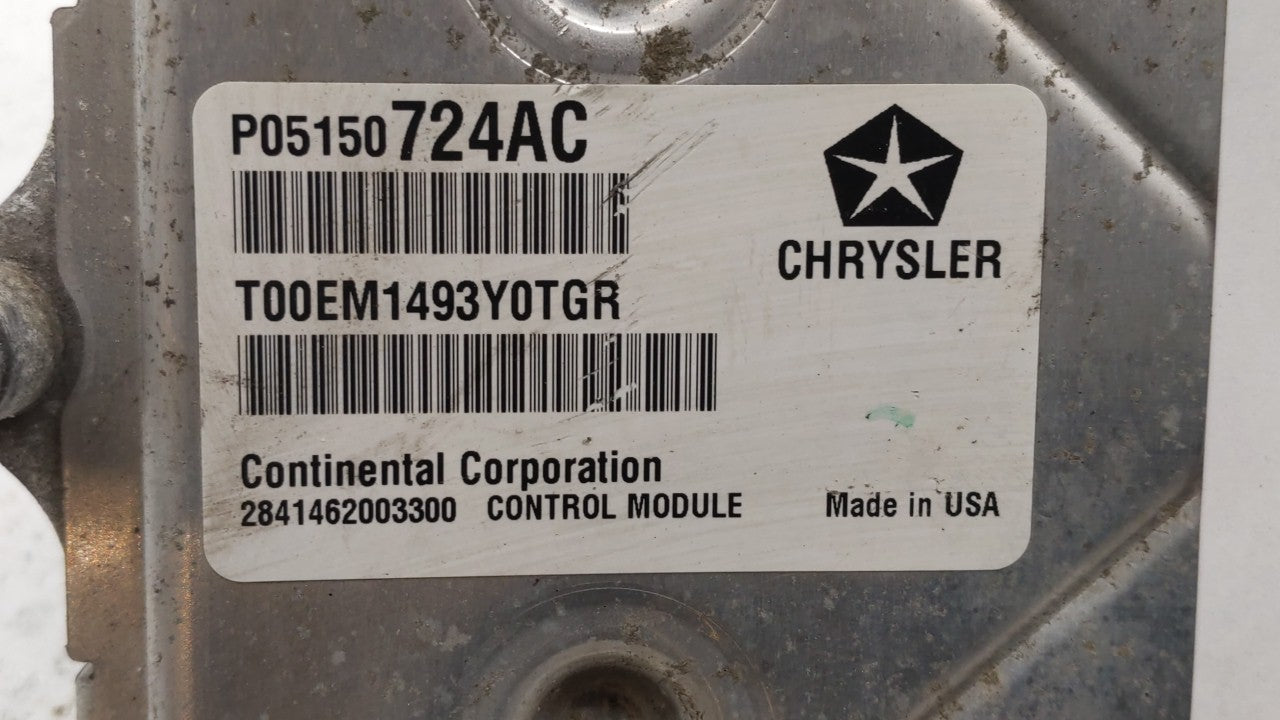 2013 Dodge Grand Caravan PCM Engine Control Computer ECU ECM PCU OEM P/N:P05150724AC P68161510AD, P68161510AE, P68161510AC F