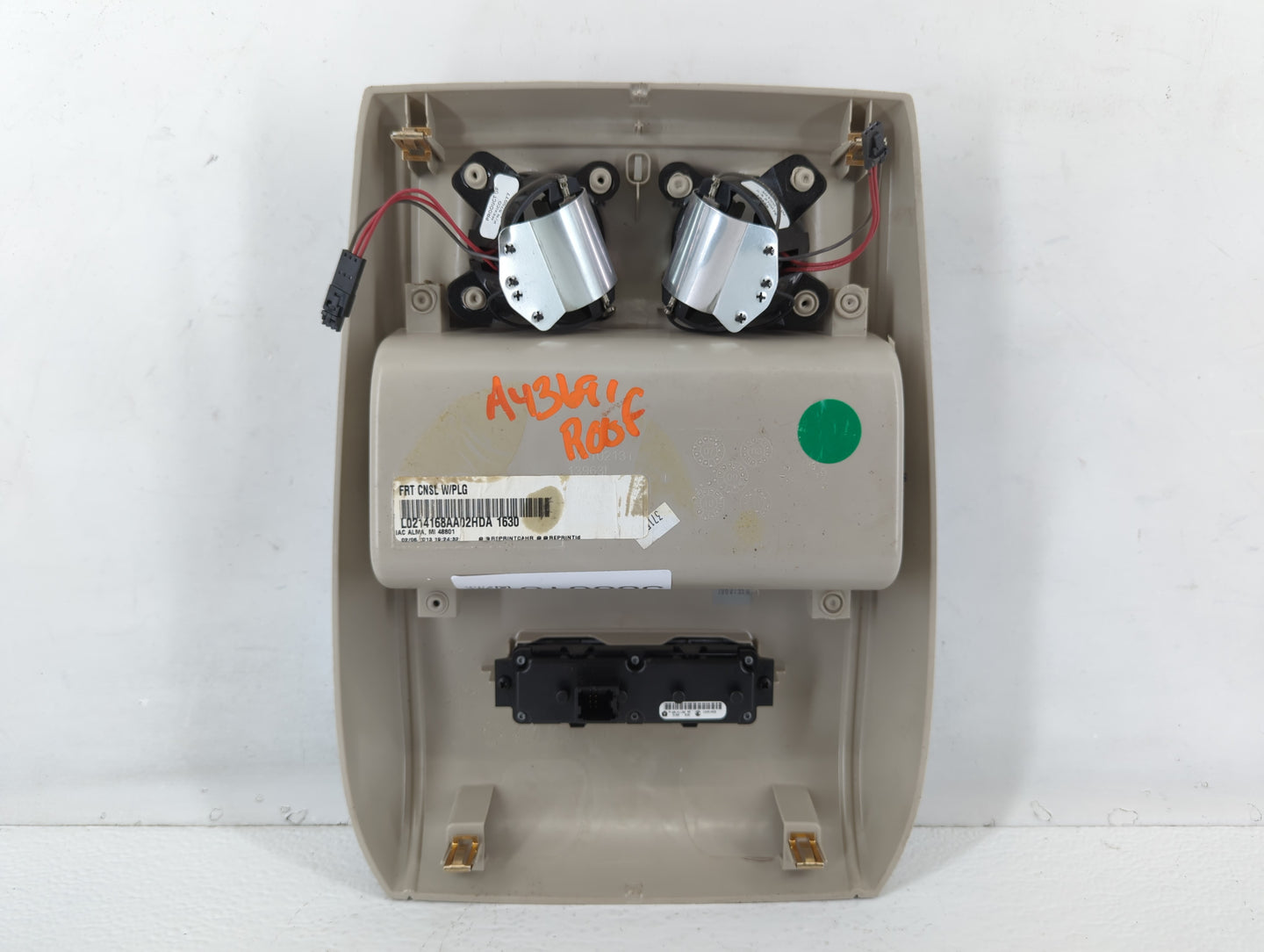 2013 Dodge Grand Caravan Overhead Roof Console - Oemusedautoparts1.com