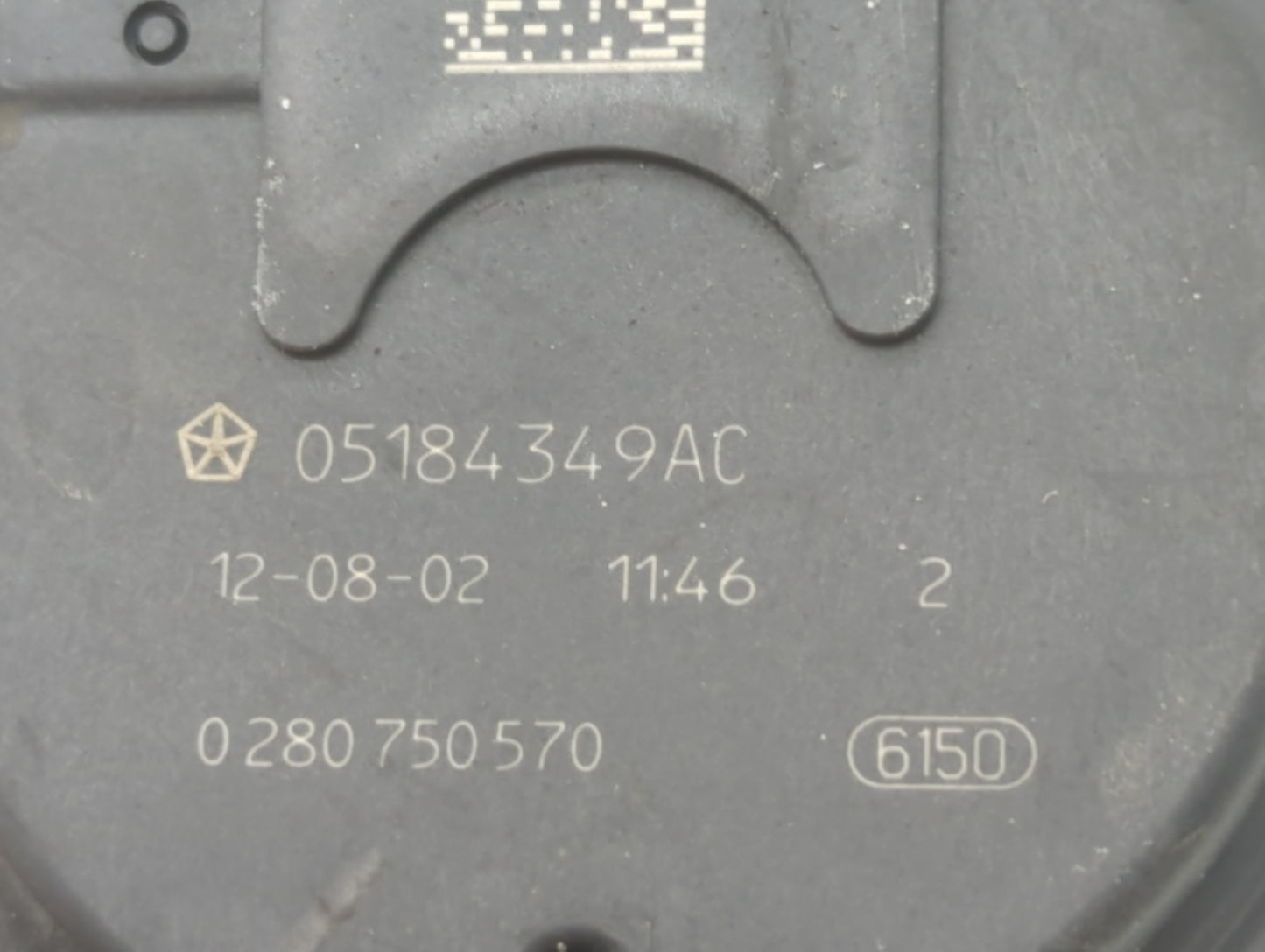 2011-2020 Dodge Grand Caravan Throttle Body P/N:05184349AC 0 280 750 570 Fits OEM Used Auto Parts - Oemusedautoparts1.com