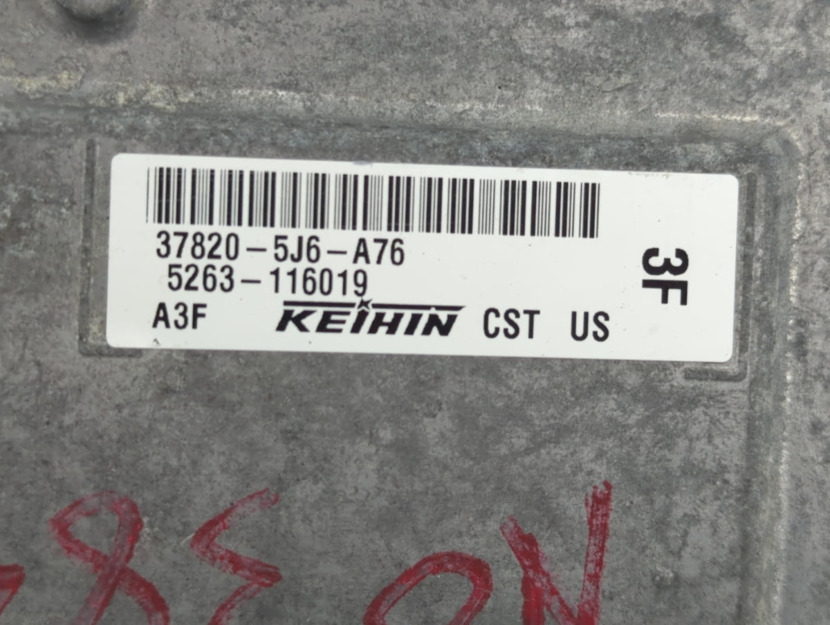 2013 Dodge Grand Caravan PCM Engine Control Computer ECU ECM PCU OEM P/N:37820-5J6-A76 OEM Used Auto Parts - Oemusedautopart