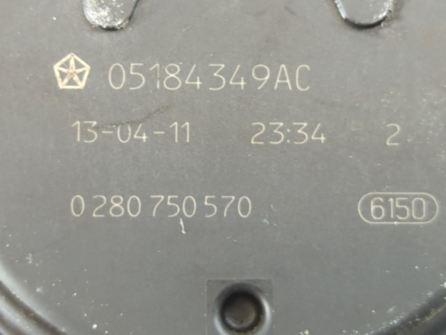 2011-2020 Dodge Grand Caravan Throttle Body P/N:0 280 750 570 05184349AC Fits OEM Used Auto Parts - Oemusedautoparts1.com