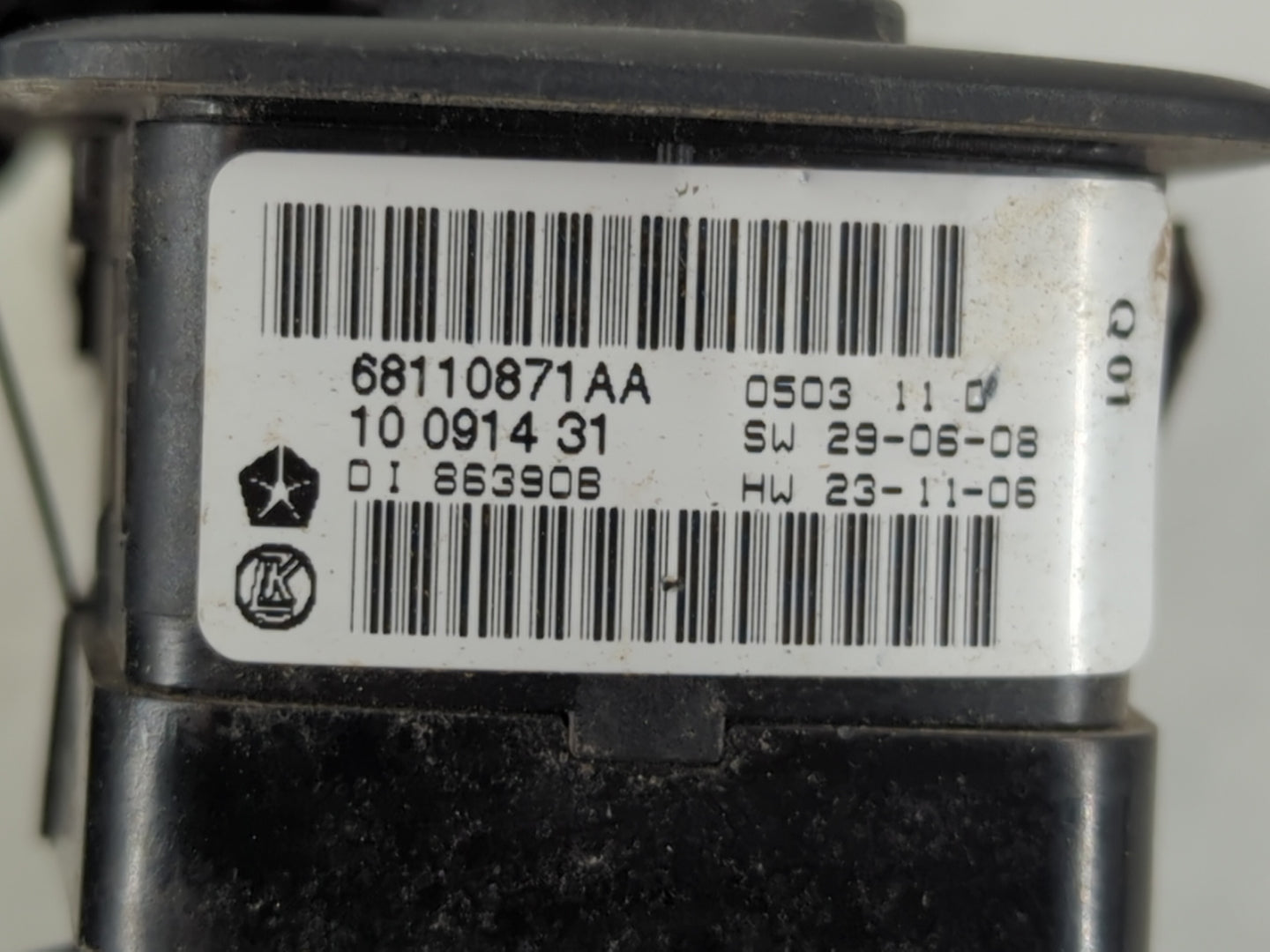 2012-2020 Dodge Grand Caravan Master Power Window Switch Replacement Driver Side Left P/N:68110871AA Fits OEM Used Auto Part