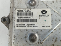 2013 Dodge Grand Caravan PCM Engine Control Computer ECU ECM PCU OEM P/N:P05150724AC P68161510AD Fits OEM Used Auto Parts - 