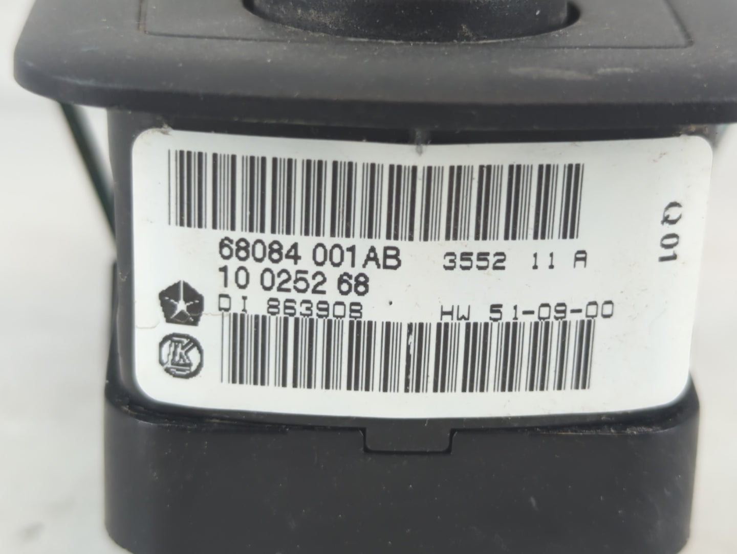 2018-2019 Dodge Journey Master Power Window Switch Replacement Driver Side Left P/N:68084001AB Fits Fits 2013 2014 2018 2019