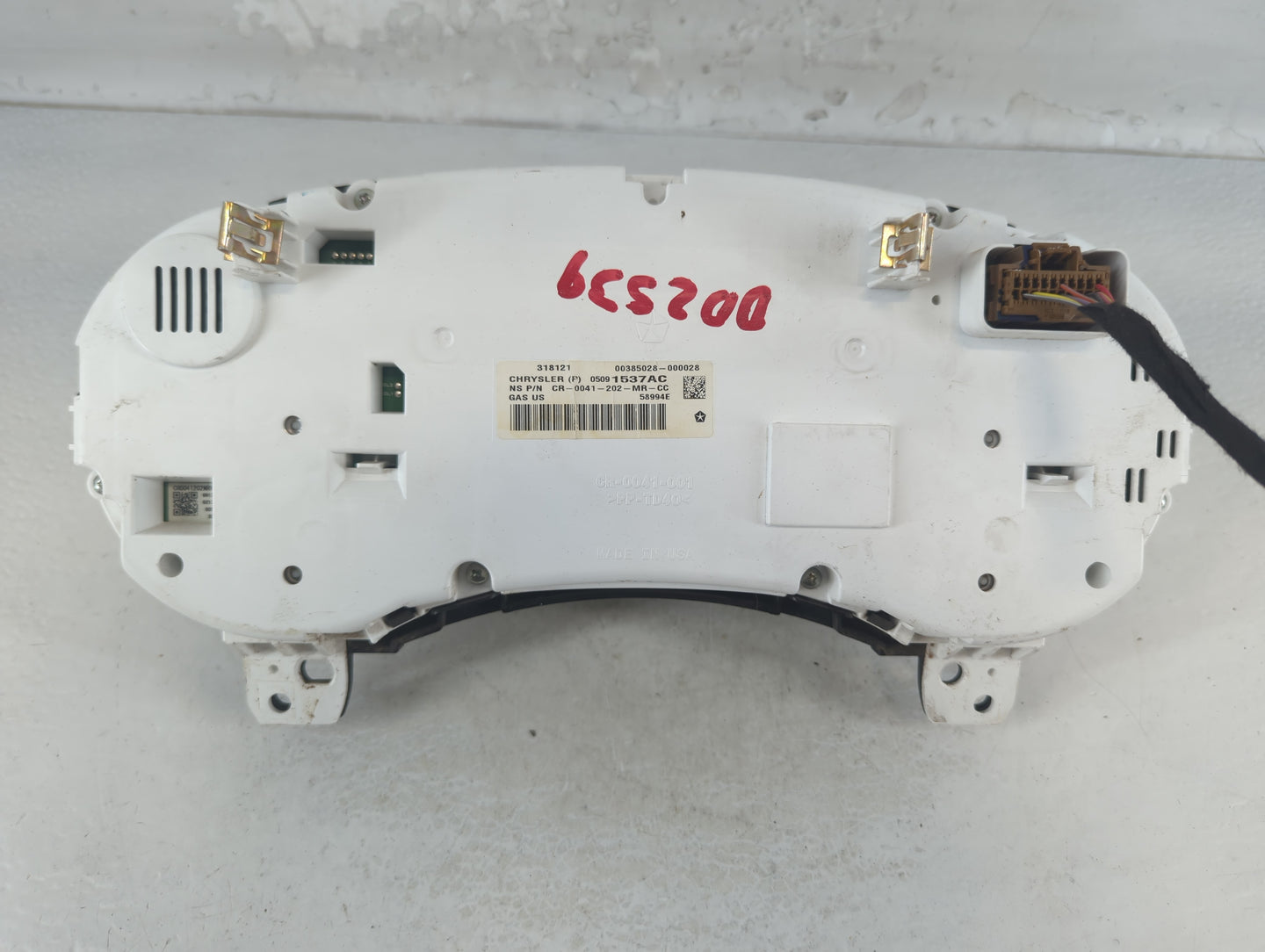 2013 Dodge Journey Instrument Cluster Speedometer Gauges P/N:05091537AC Fits OEM Used Auto Parts - Oemusedautoparts1.com