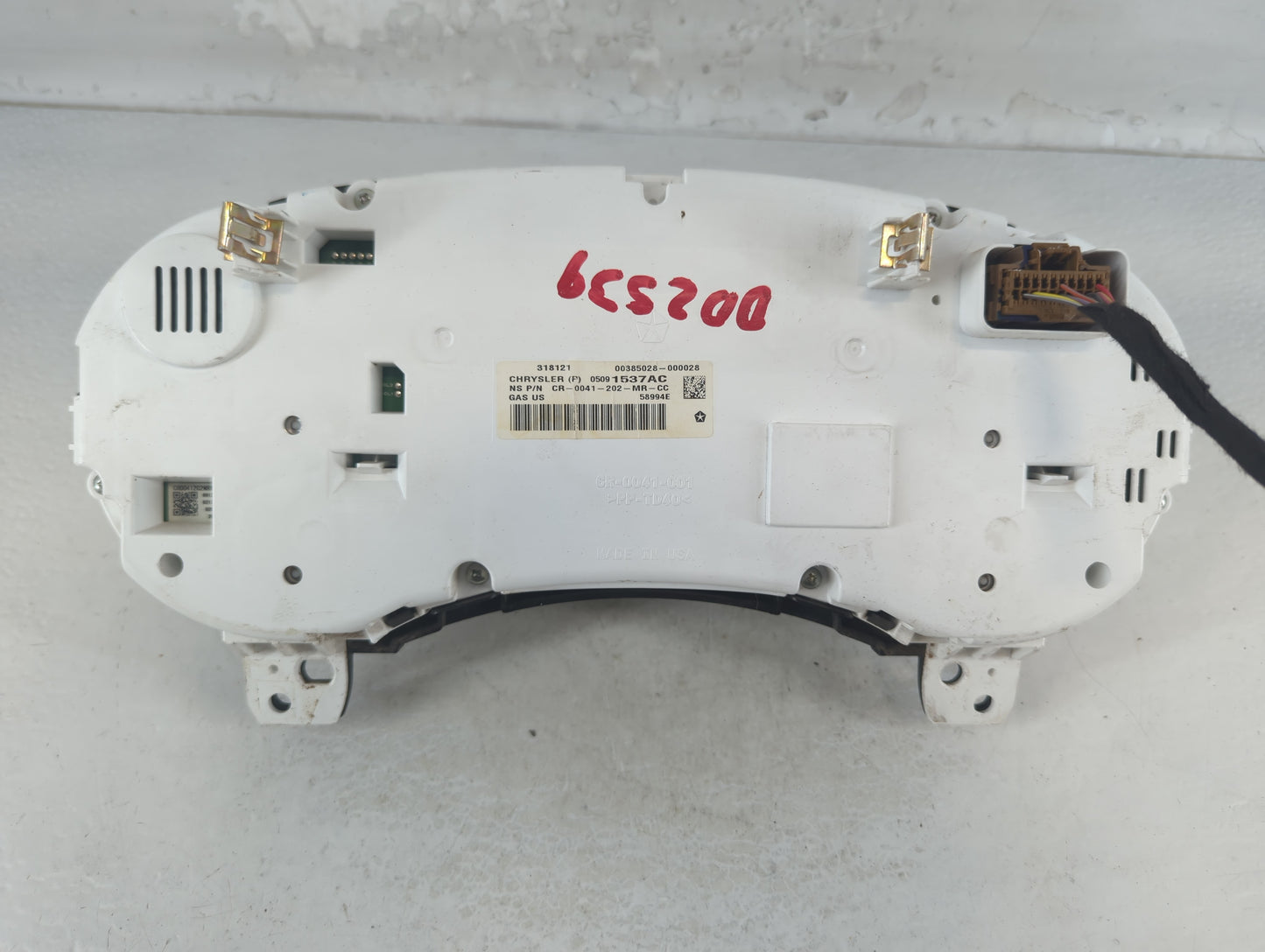 2013 Dodge Journey Instrument Cluster Speedometer Gauges P/N:05091537AC Fits OEM Used Auto Parts - Oemusedautoparts1.com