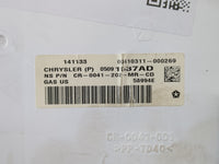 2013 Dodge Journey Instrument Cluster Speedometer Gauges P/N:05091537AD Fits OEM Used Auto Parts - Oemusedautoparts1.com
