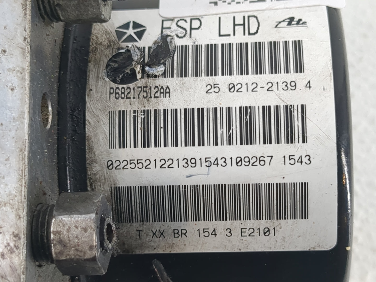 2013 Dodge Journey ABS Pump Control Module Replacement P/N:P68217512AA Fits OEM Used Auto Parts - Oemusedautoparts1.com