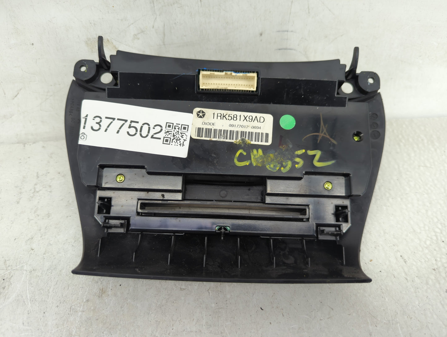 2011-2017 Dodge Journey Climate Control Module Temperature AC/Heater Replacement P/N:1RK581X9AD Fits OEM Used Auto Parts - O