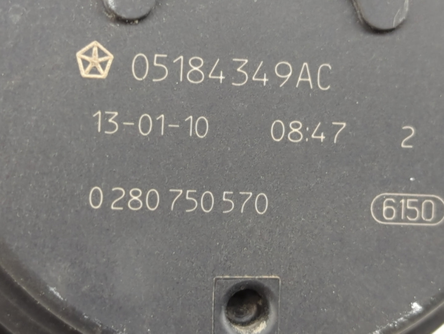 2011-2019 Dodge Journey Throttle Body P/N:0 280 750 570 05184349AC Fits OEM Used Auto Parts - Oemusedautoparts1.com