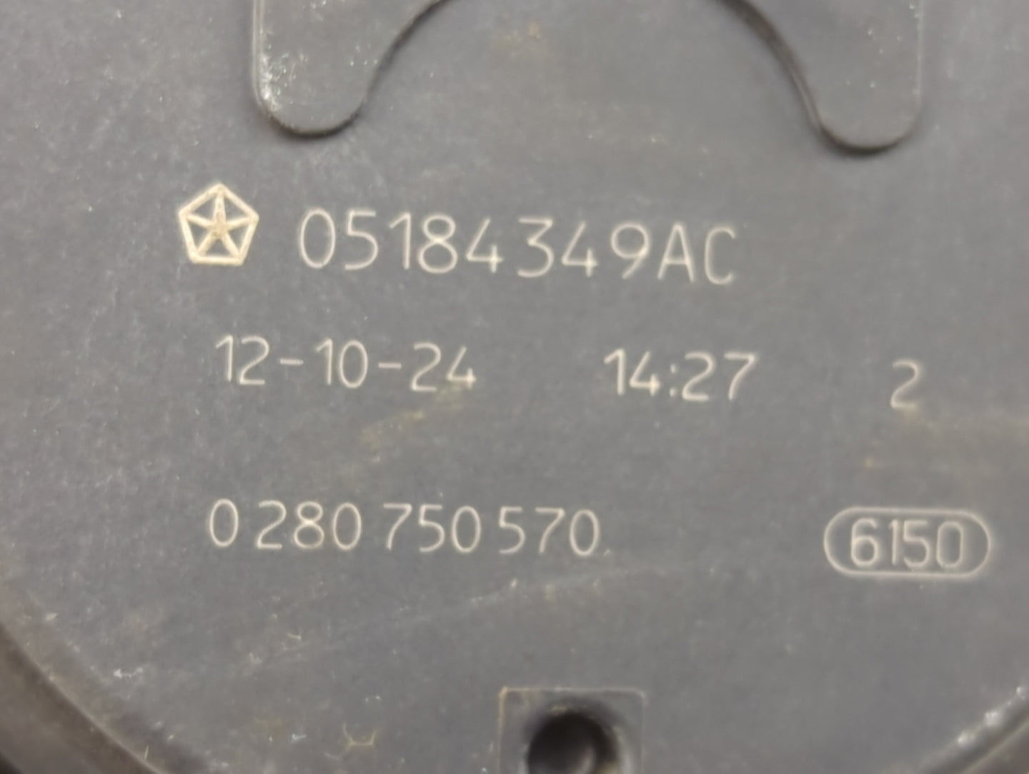 2011-2019 Dodge Journey Throttle Body P/N:0 280 750 570 05184349AC Fits OEM Used Auto Parts - Oemusedautoparts1.com