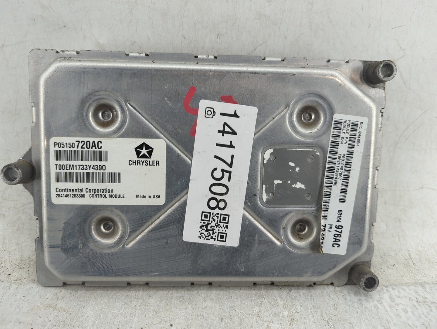 2013 Dodge Journey PCM Engine Control Computer ECU ECM PCU OEM P/N:P05150720AC Fits OEM Used Auto Parts - Oemusedautoparts1.