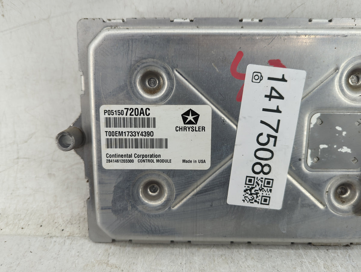 2013 Dodge Journey PCM Engine Control Computer ECU ECM PCU OEM P/N:P05150720AC OEM Used Auto Parts - Oemusedautoparts1.com