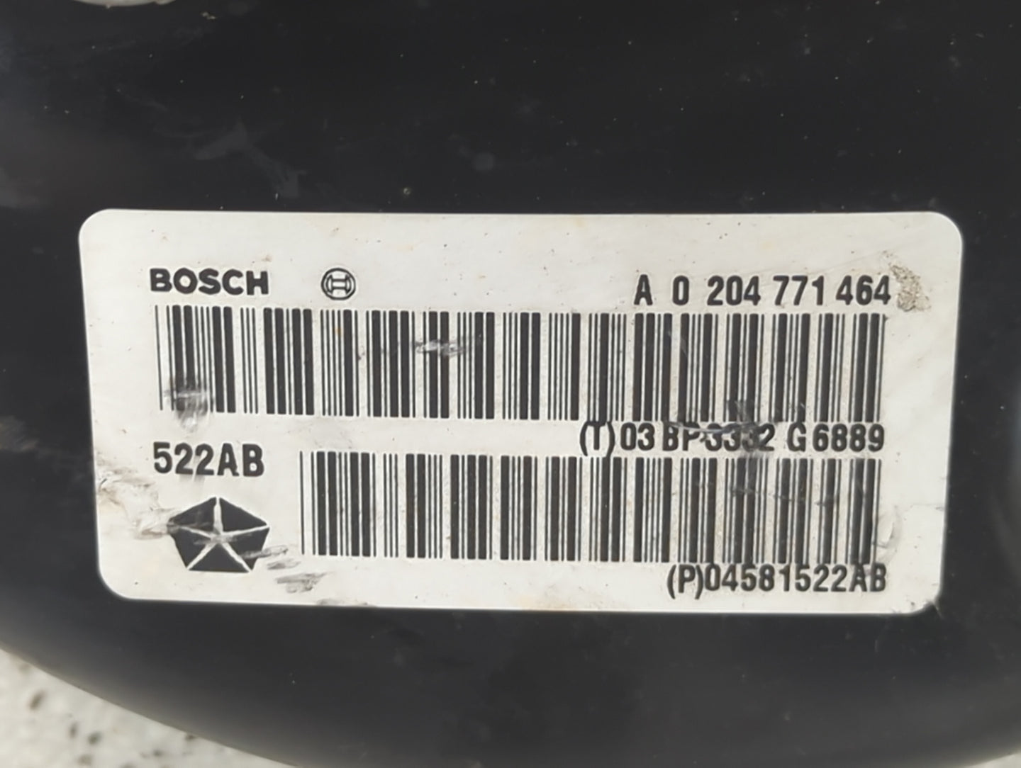 2013 Dodge Journey Power Brake Booster Oem - Oemusedautoparts1.com