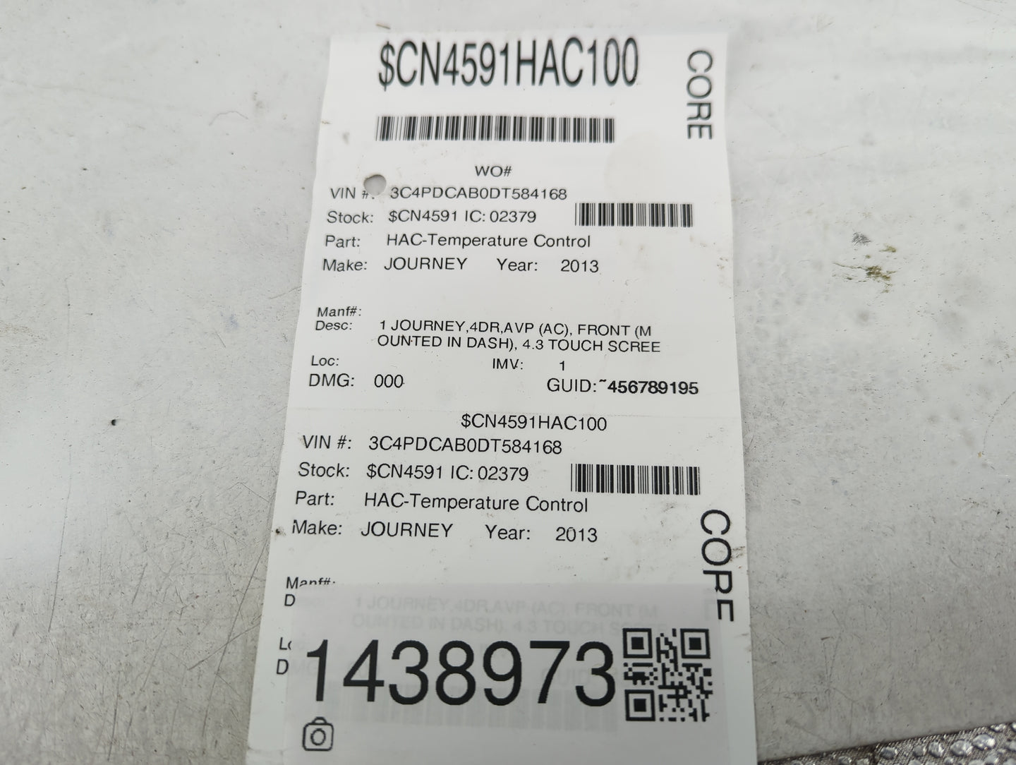 2011-2017 Dodge Journey Climate Control Module Temperature AC/Heater Replacement Fits Fits 2011 2012 2013 2014 2015 2016 201