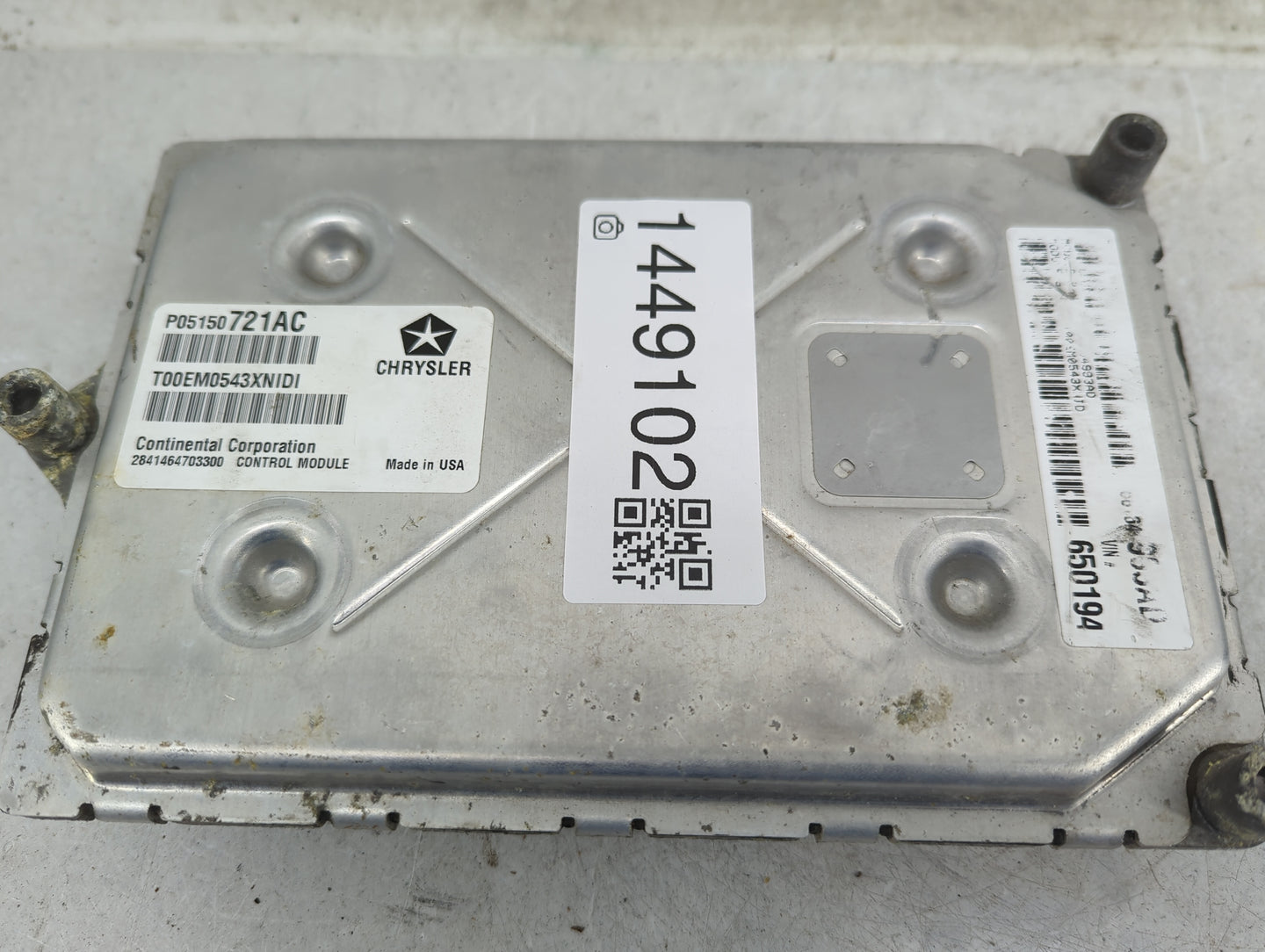 2013 Dodge Journey PCM Engine Control Computer ECU ECM PCU OEM P/N:P05150721AC T00EM0543XNIDI, 2841464703300 Fits OEM Used A