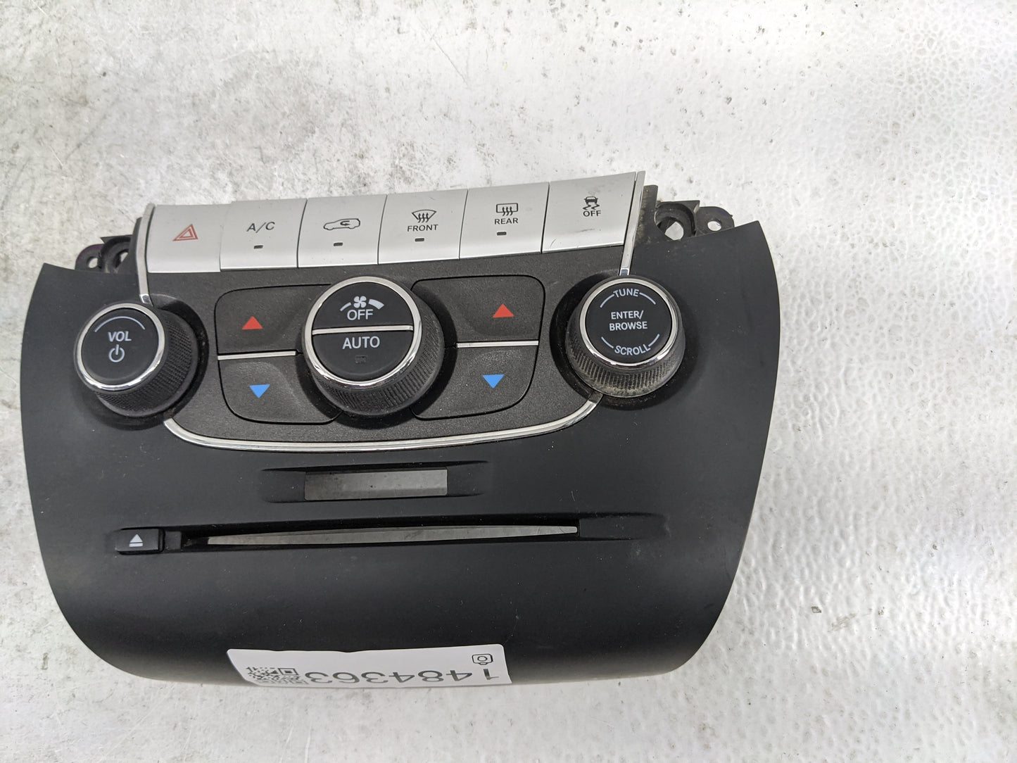 2013 Dodge Journey Climate Control Module Temperature AC/Heater Replacement P/N:1RK591X9AD Fits OEM Used Auto Parts - Oemuse