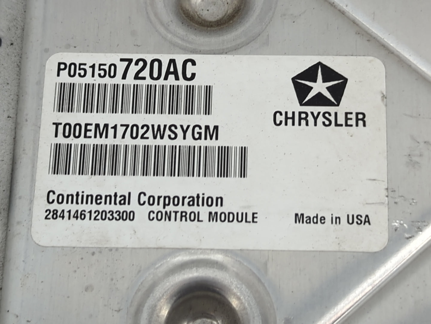 2013 Dodge Journey PCM Engine Control Computer ECU ECM PCU OEM P/N:P05150720AC T00EM1702WSYGM Fits OEM Used Auto Parts - Oem