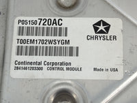 2013 Dodge Journey PCM Engine Control Computer ECU ECM PCU OEM P/N:P05150720AC T00EM1702WSYGM Fits OEM Used Auto Parts - Oem