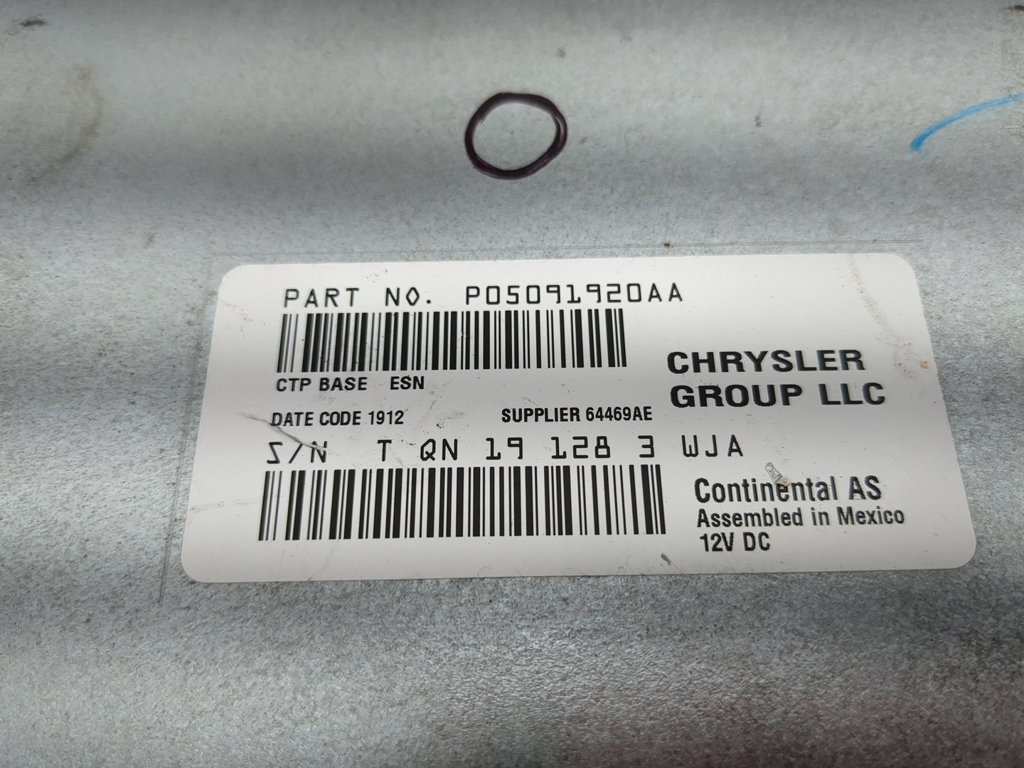 2018-2020 Dodge Journey Radio AM FM Cd Player Receiver Replacement P/N:P05091920AA Fits Fits 2018 2019 2020 OEM Used Auto Pa