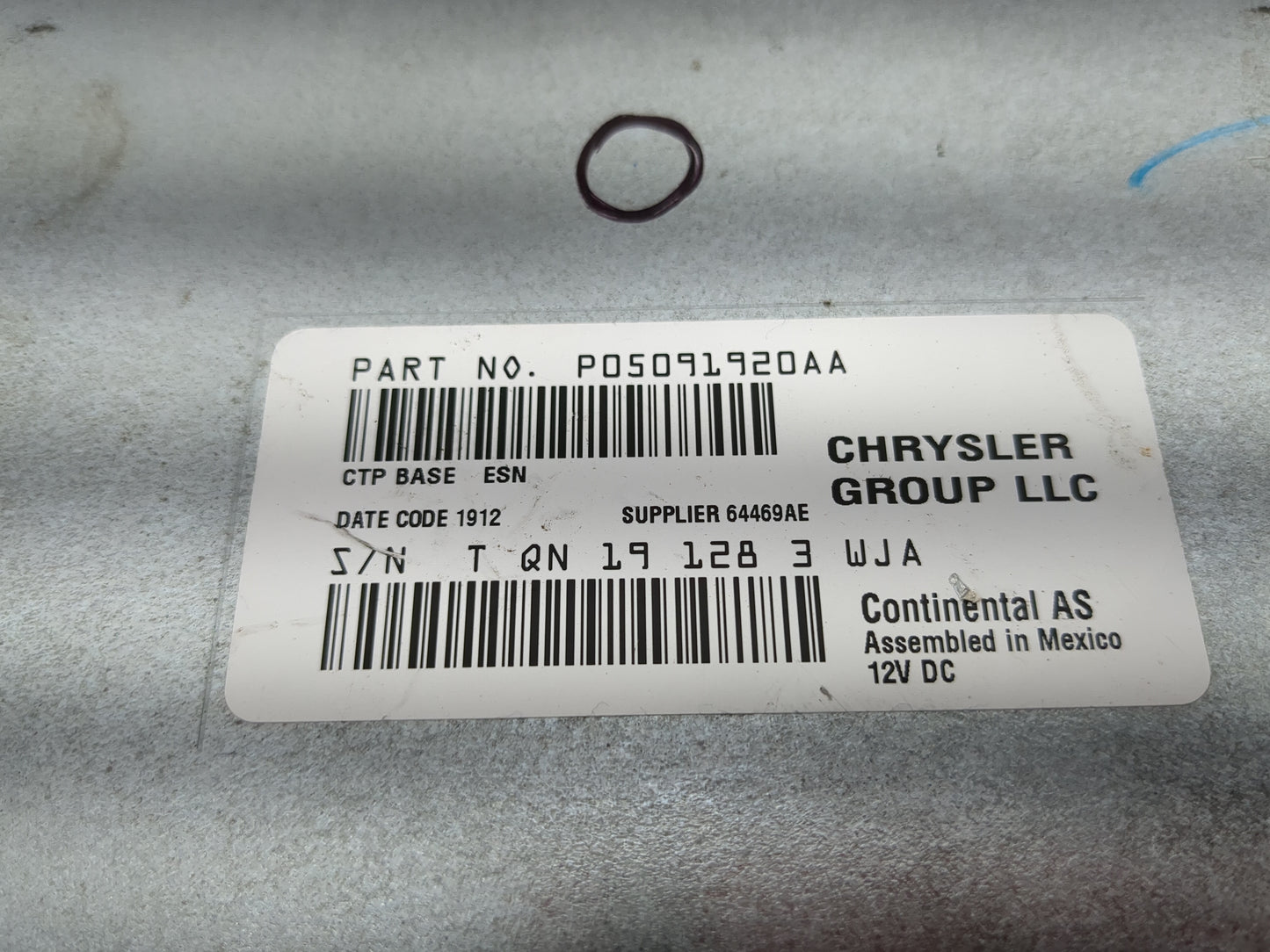 2018-2020 Dodge Journey Radio AM FM Cd Player Receiver Replacement P/N:P05091920AA Fits Fits 2018 2019 2020 OEM Used Auto Pa