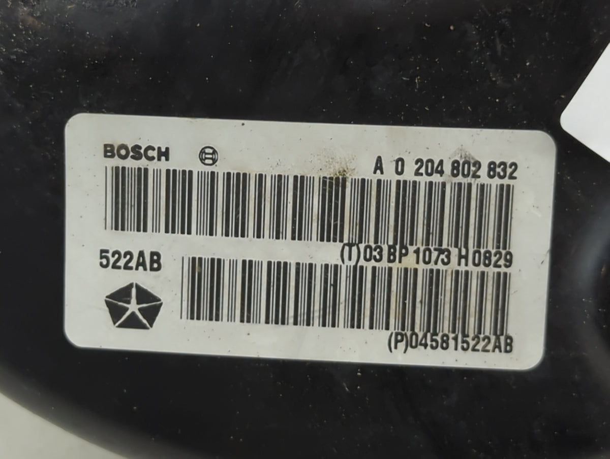 2013 Dodge Journey Power Brake Booster Oem 1500848 - Oemusedautoparts1.com