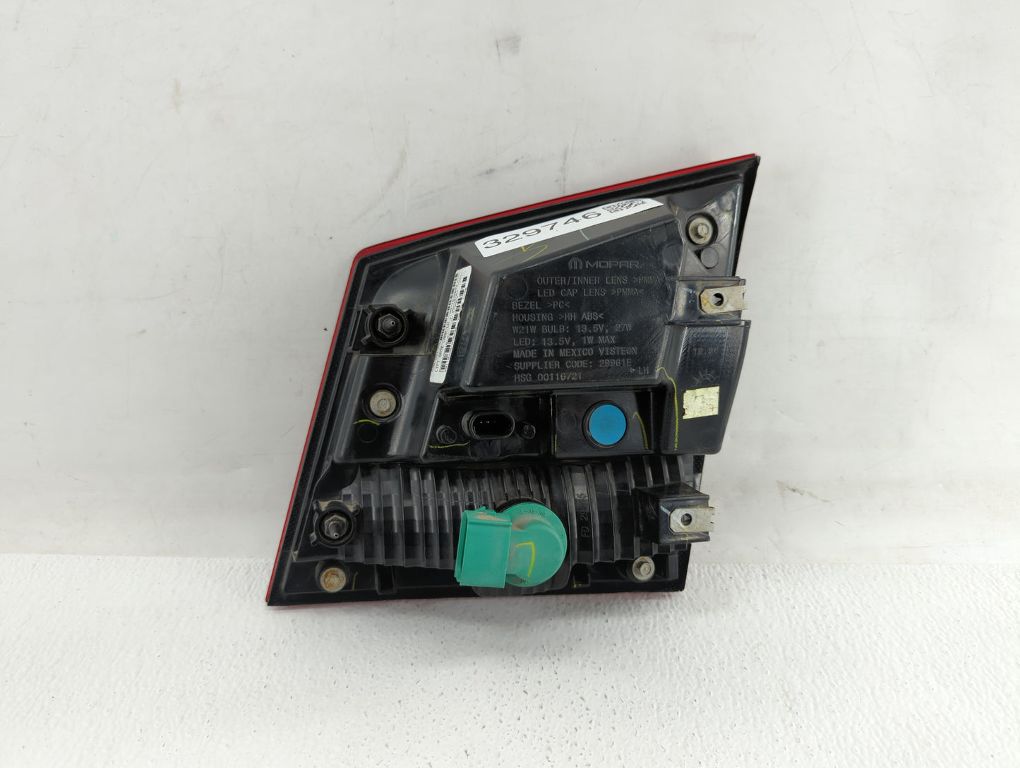 2013 Dodge Journey Driver Left Side Deck Lid Mounted Tail Light 329746 - Oemusedautoparts1.com