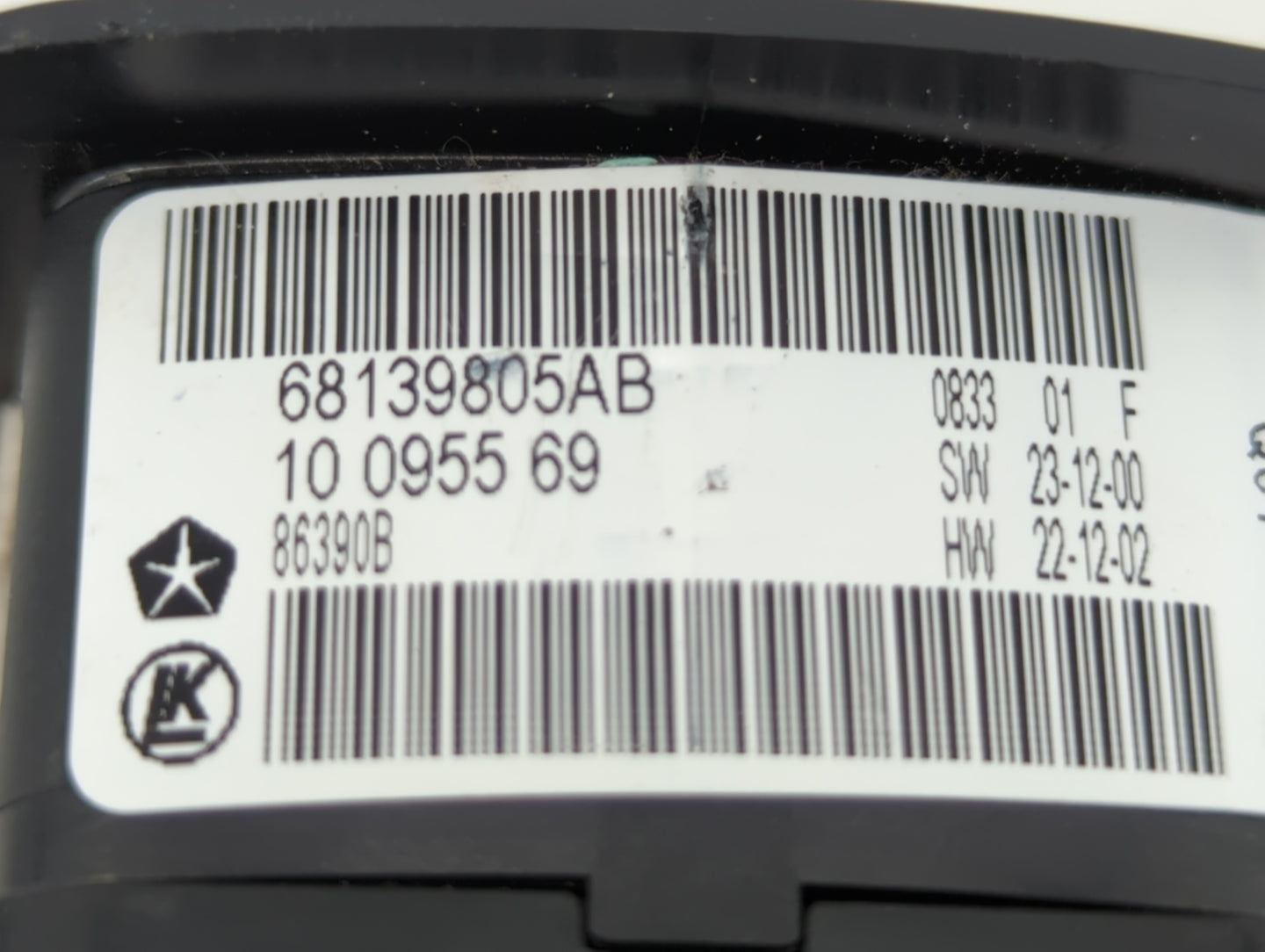2011-2019 Dodge Journey Master Power Window Switch Replacement Driver Side Left P/N:56046823AC 68139805AB Fits OEM Used Auto